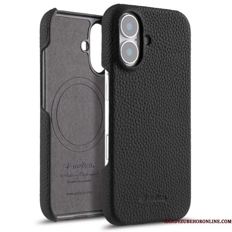 Hoesje iPhone 17 Compatibel Met Magsafe Leer En Microvezel