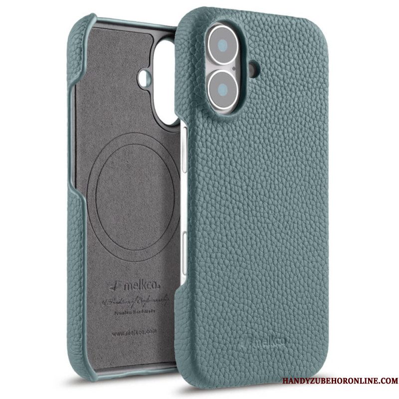 Hoesje iPhone 17 Compatibel Met Magsafe Leer En Microvezel