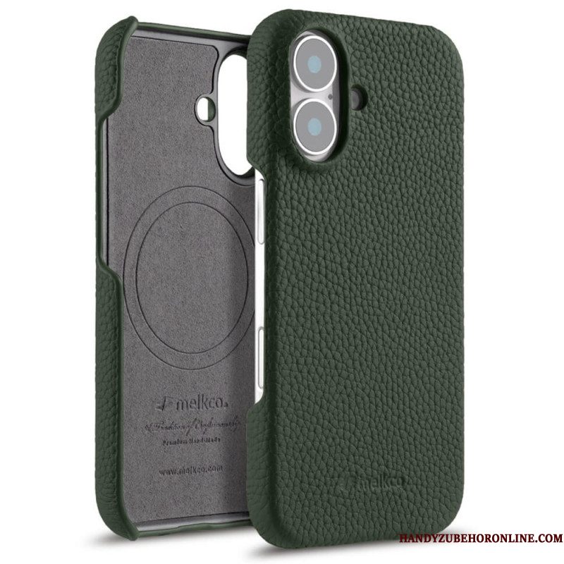 Hoesje iPhone 17 Compatibel Met Magsafe Leer En Microvezel