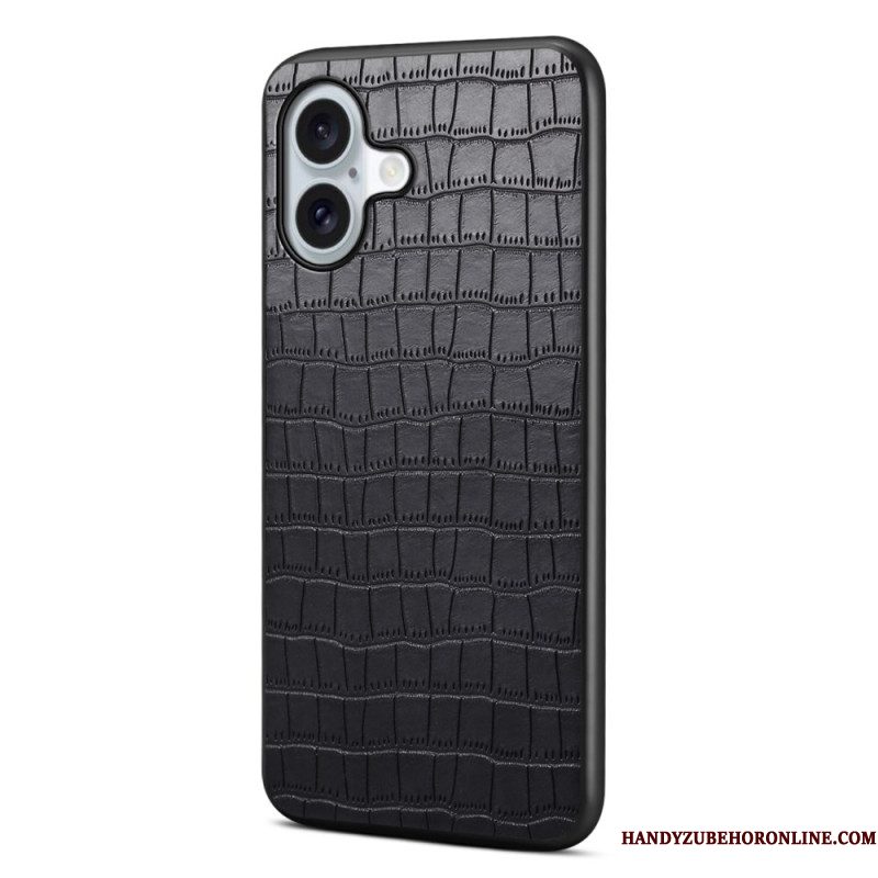Hoesje iPhone 17 Krokodillenleerstructuur