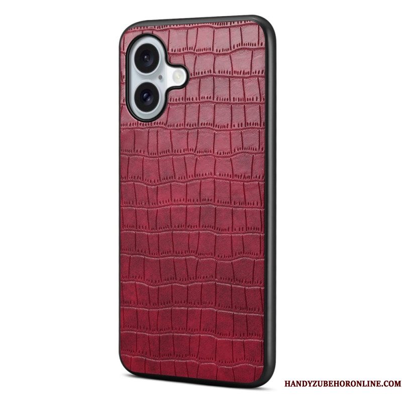 Hoesje iPhone 17 Krokodillenleerstructuur