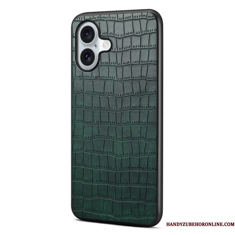 Hoesje iPhone 17 Krokodillenleerstructuur