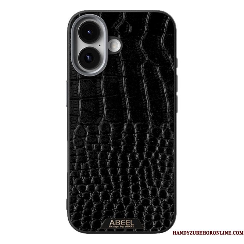 Hoesje iPhone 17 Magsafe-compatibel Abeel Met Krokodillenprint Bescherming Hoesje