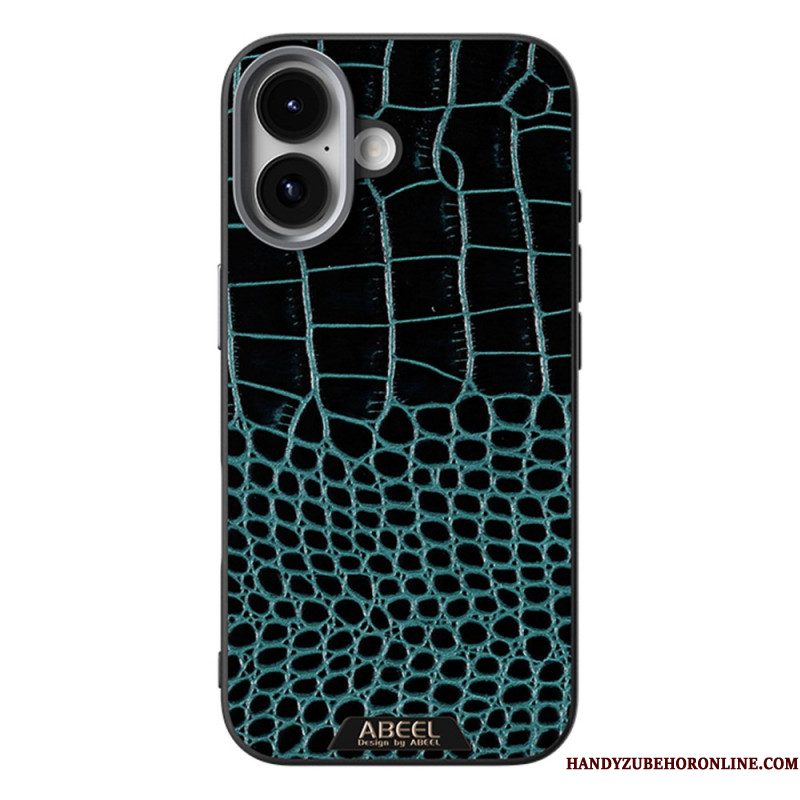 Hoesje iPhone 17 Magsafe-compatibel Abeel Met Krokodillenprint Bescherming Hoesje