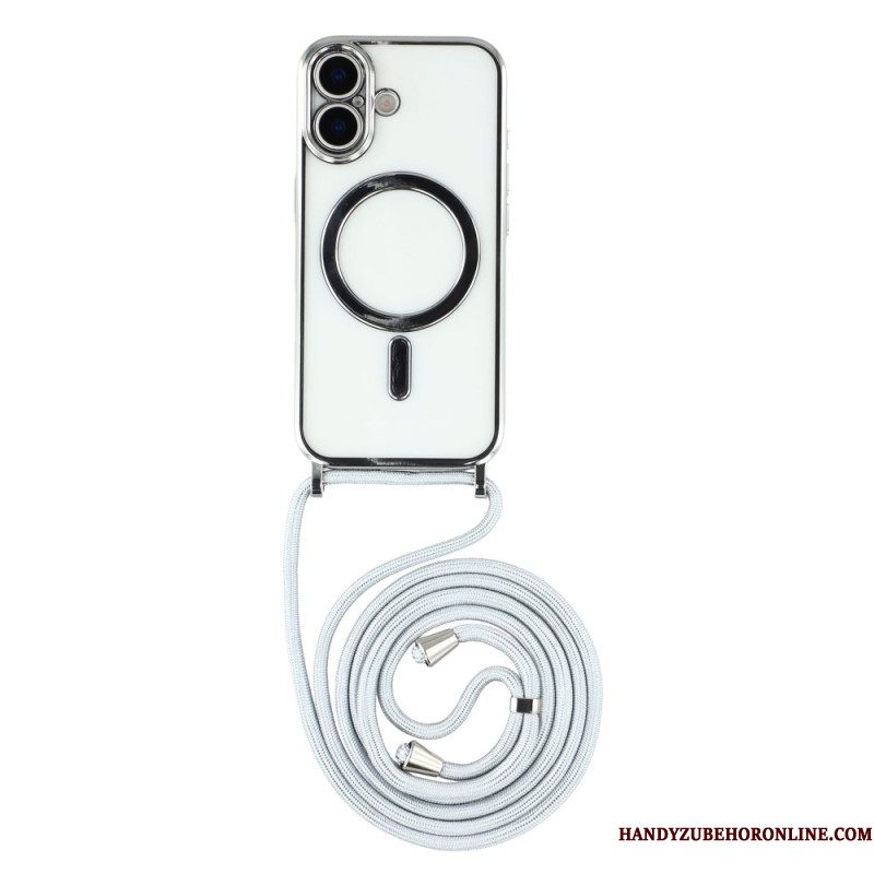 Hoesje iPhone 17 Magsafe-compatibel Transparant Hoesje Met Koord