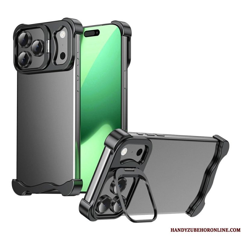 Hoesje iPhone 17 Pro Bumper Met Standaard En Lensbeschermer Bescherming Hoesje