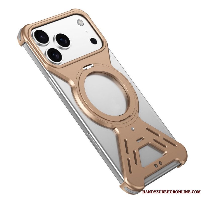 Hoesje iPhone 17 Pro Magsafe Bumper Met Draaibare Standaard Bescherming Hoesje