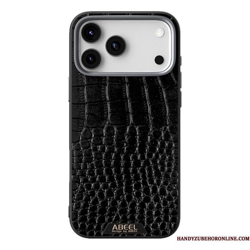 Hoesje iPhone 17 Pro Magsafe-compatibel Krokodillenleer-effect Abeel