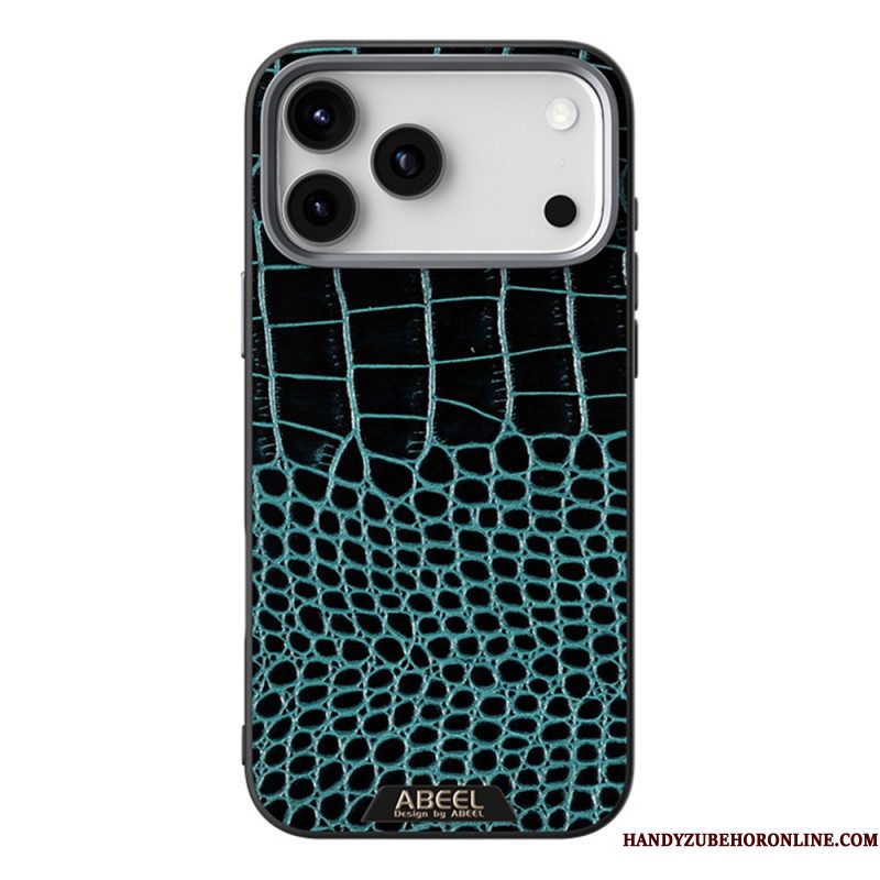 Hoesje iPhone 17 Pro Magsafe-compatibel Krokodillenleer-effect Abeel