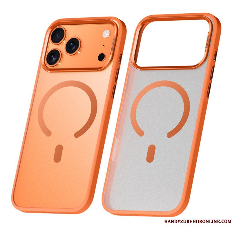 Hoesje iPhone 17 Pro Magsafe-compatibel Semi-transparant