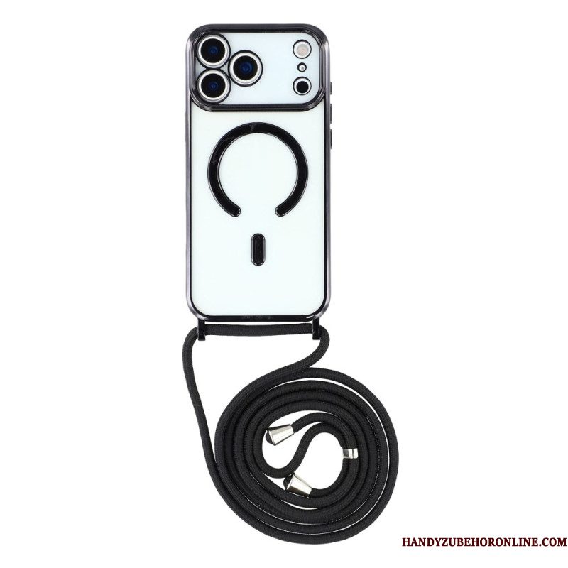 Hoesje iPhone 17 Pro Magsafe-compatibel Transparant Snoer Bescherming Hoesje