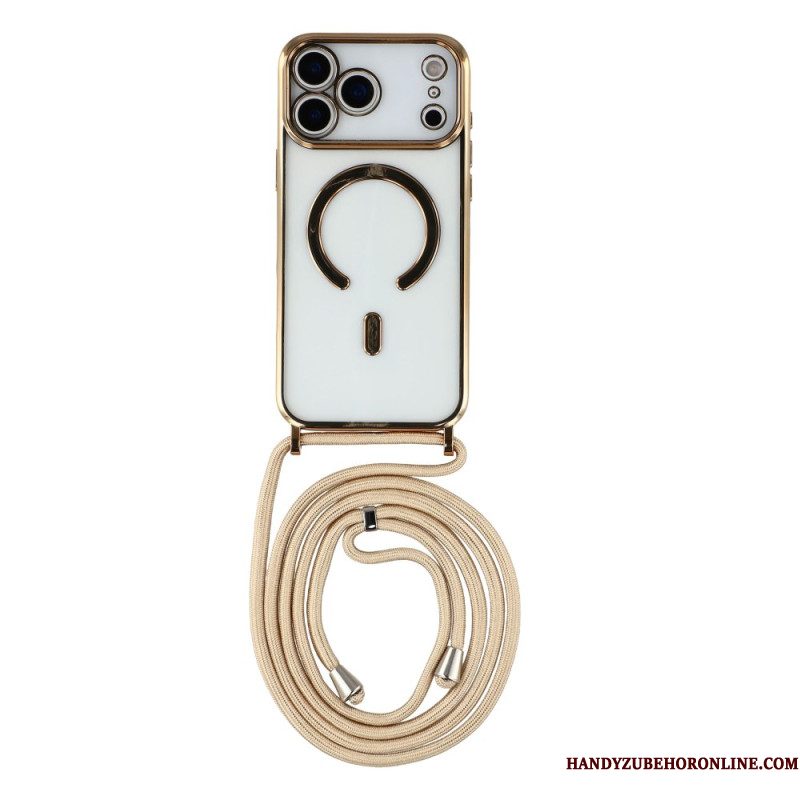 Hoesje iPhone 17 Pro Magsafe-compatibel Transparant Snoer Bescherming Hoesje