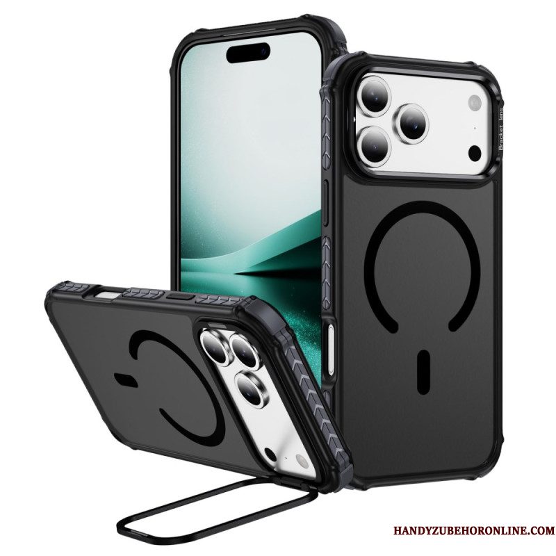 Hoesje iPhone 17 Pro Max Compatibele Magsafe Lenshouder Zwart Bescherming Hoesje