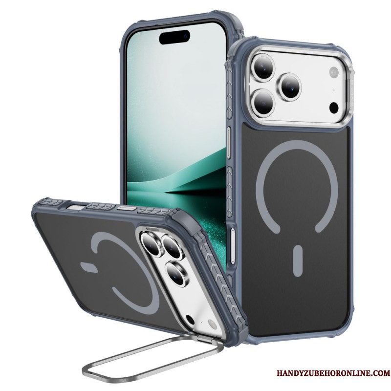 Hoesje iPhone 17 Pro Max Compatibele Magsafe Lenshouder Zwart Bescherming Hoesje