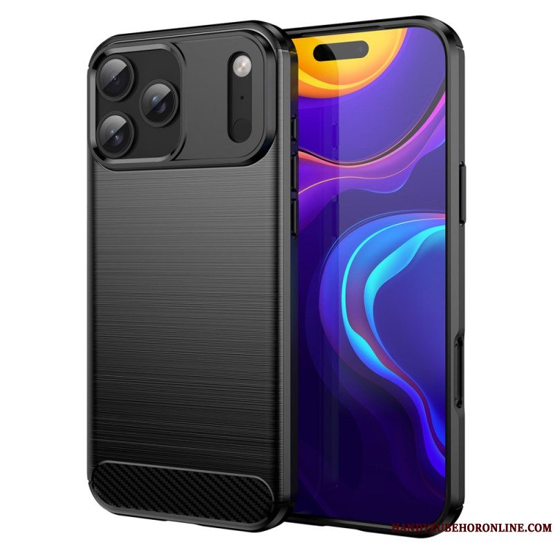 Hoesje iPhone 17 Pro Max Geborsteld Koolstofvezel