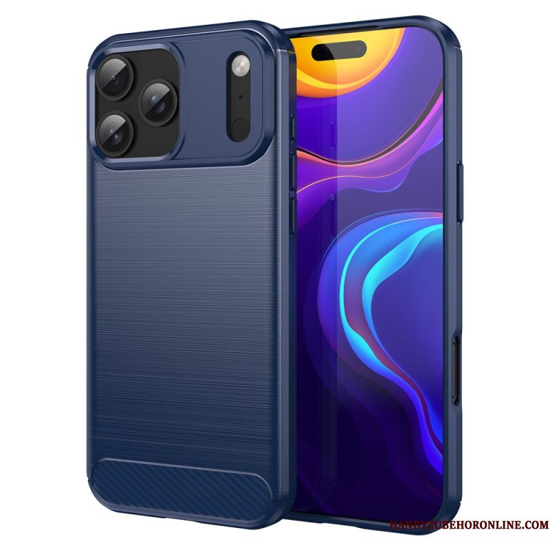 Hoesje iPhone 17 Pro Max Geborsteld Koolstofvezel