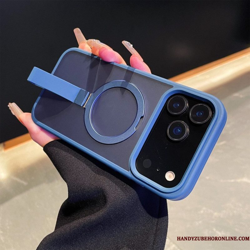 Hoesje iPhone 17 Pro Max Geïntegreerde Polsband En Metalen Standaard Bescherming Hoesje