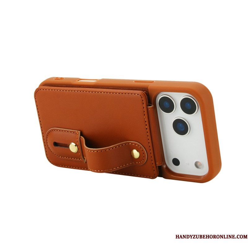 Hoesje iPhone 17 Pro Max Kaarthouder En Schouderband