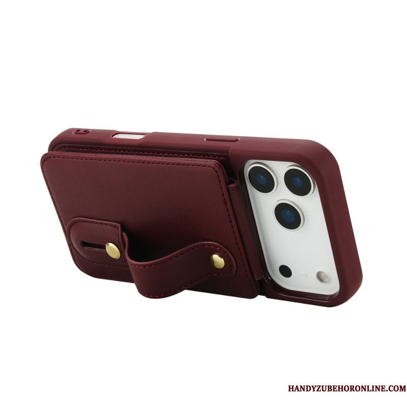 Hoesje iPhone 17 Pro Max Kaarthouder En Schouderband