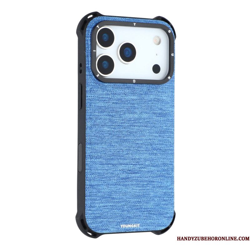 Hoesje iPhone 17 Pro Max Magsafe Premium Texture Jeans
