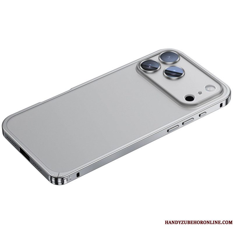 Hoesje iPhone 17 Pro Max Metalen Frame Bescherming Hoesje