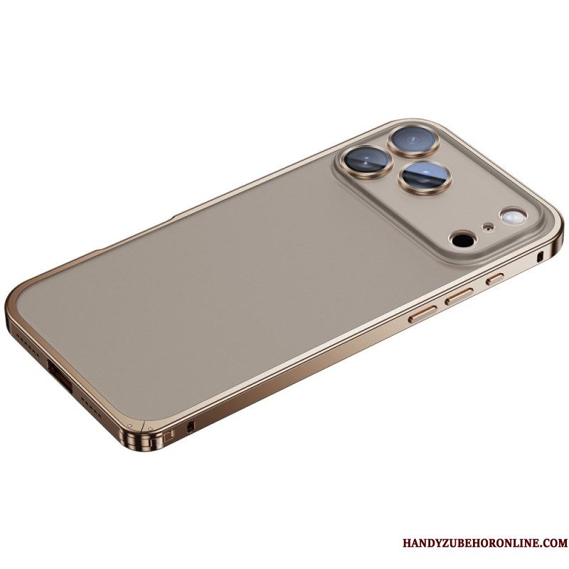 Hoesje iPhone 17 Pro Max Metalen Frame Bescherming Hoesje