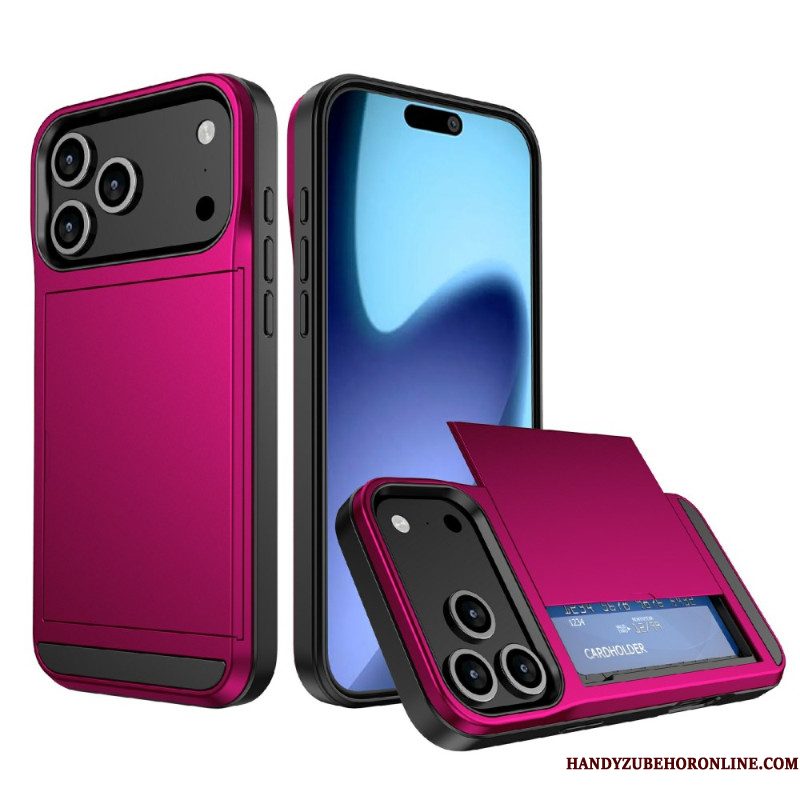 Hoesje iPhone 17 Pro Max Schuifbare Kaarthouder