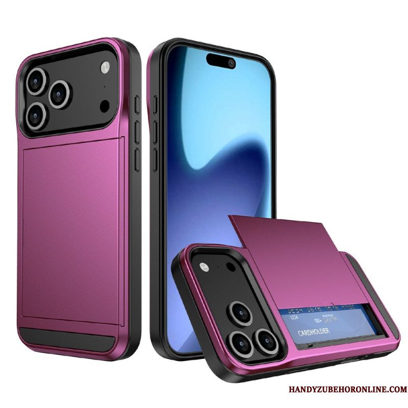 Hoesje iPhone 17 Pro Max Schuifbare Kaarthouder