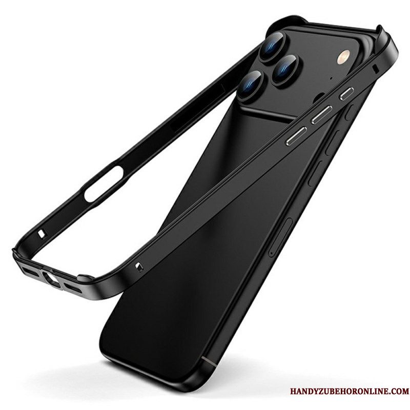 Hoesje iPhone 17 Pro Metalen Bumper Bescherming Hoesje