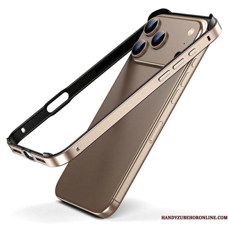 Hoesje iPhone 17 Pro Metalen Bumper Bescherming Hoesje
