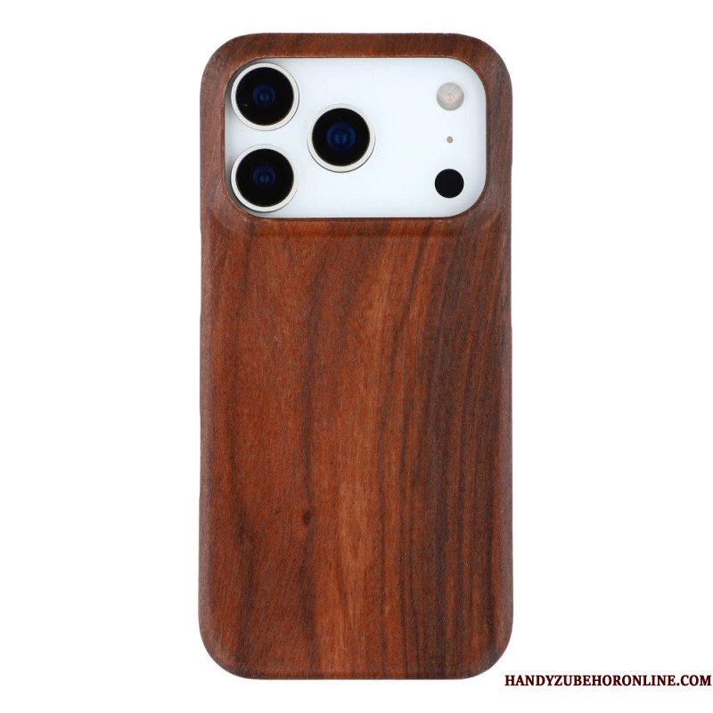 Hoesje iPhone 17 Pro Natuurlijk Hout Bescherming Hoesje
