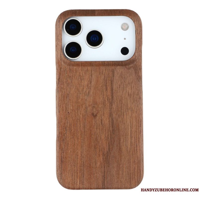 Hoesje iPhone 17 Pro Natuurlijk Hout Bescherming Hoesje