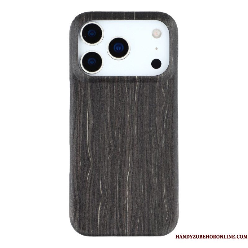 Hoesje iPhone 17 Pro Natuurlijk Hout Bescherming Hoesje