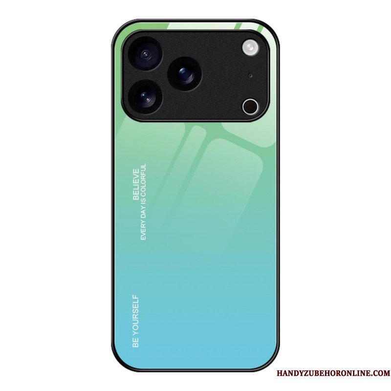 Hoesje iPhone 17 Pro Wees Jezelf Gehard Glas