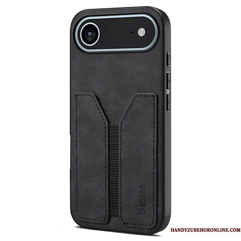 Hoesje iPhone Air Denior Elastische Kaarthouder Bescherming Hoesje