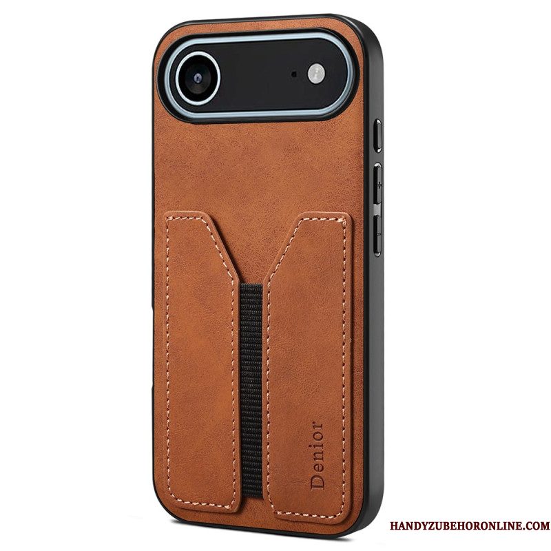 Hoesje iPhone Air Denior Elastische Kaarthouder Bescherming Hoesje