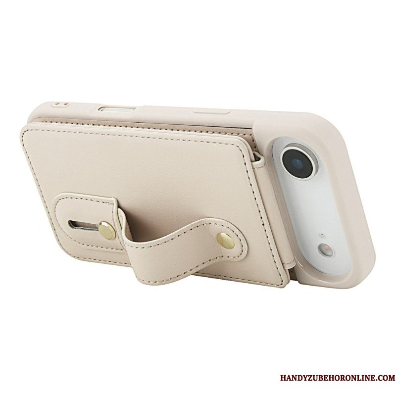 Hoesje iPhone Air Kaarthouder En Schouderband Bescherming Hoesje
