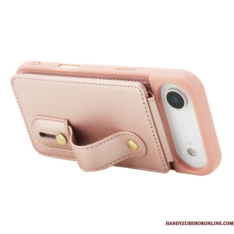 Hoesje iPhone Air Kaarthouder En Schouderband Bescherming Hoesje