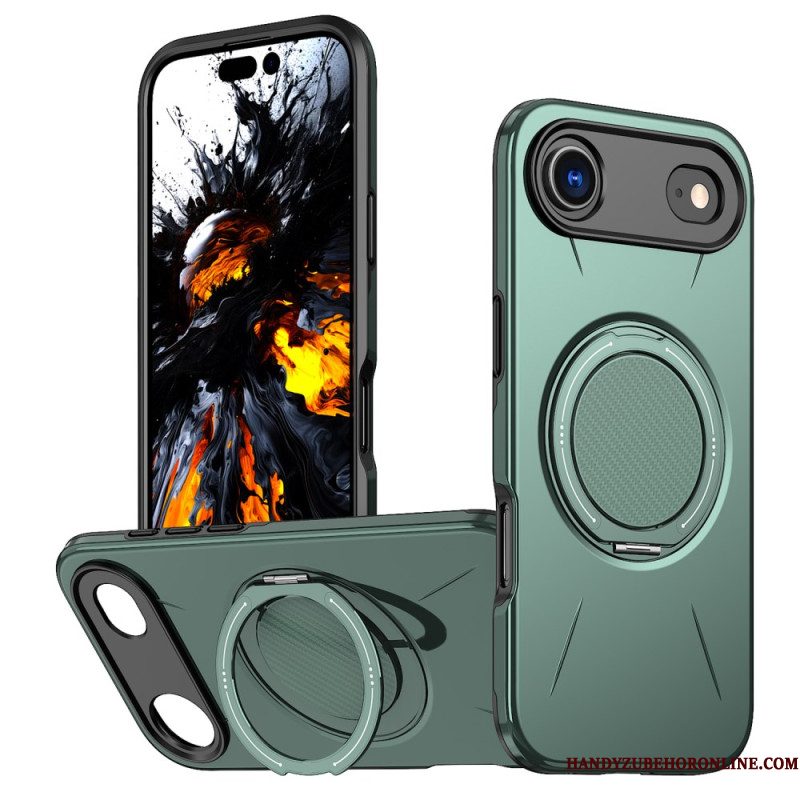 Hoesje iPhone Air Magsafe Met Draaibare Houder In Metallic Stijl
