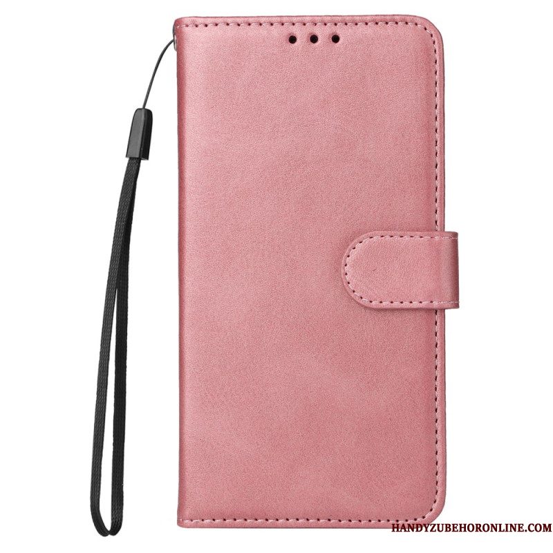 Leren Hoesje Huawei Nova 13 Pro Bandje Met Leer-effect Bescherming Hoesje