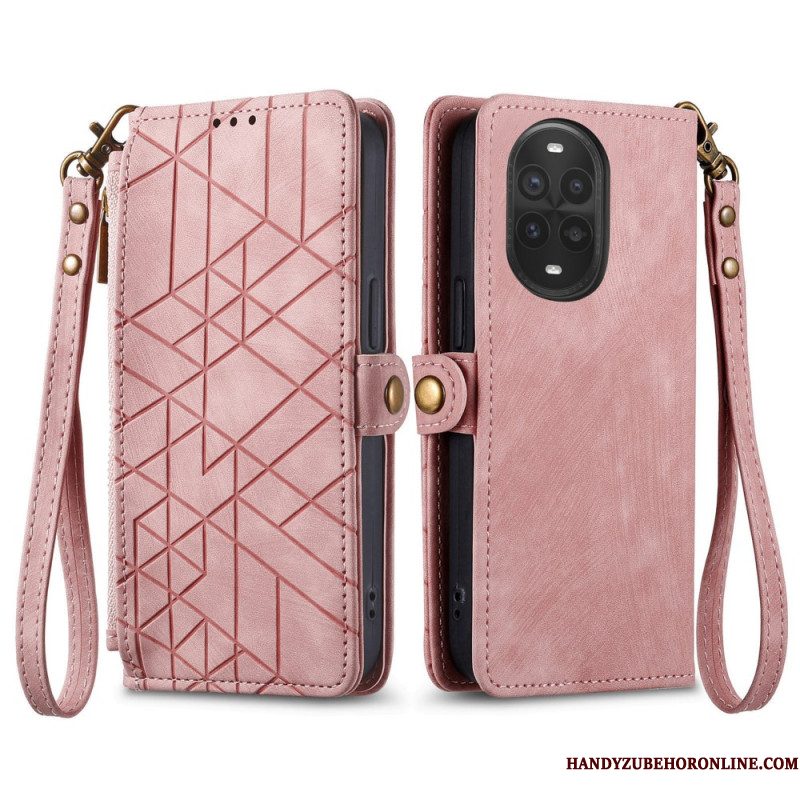 Leren Hoesje Huawei Nova 13 Pro Portemonnee Met Rits