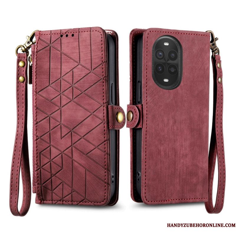 Leren Hoesje Huawei Nova 13 Pro Portemonnee Met Rits