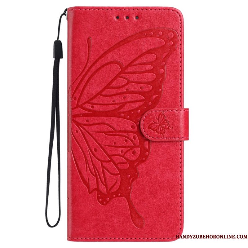 Leren Hoesje Samsung Galaxy A17 4g / 5g Vlinderdesign Bescherming Hoesje