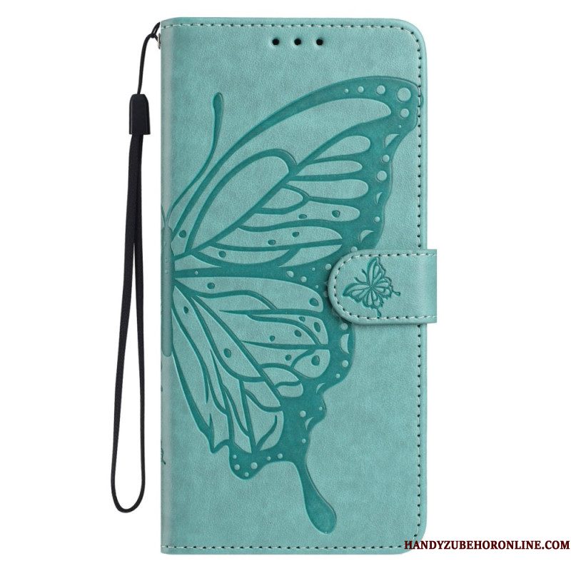Leren Hoesje Samsung Galaxy A17 4g / 5g Vlinderdesign Bescherming Hoesje