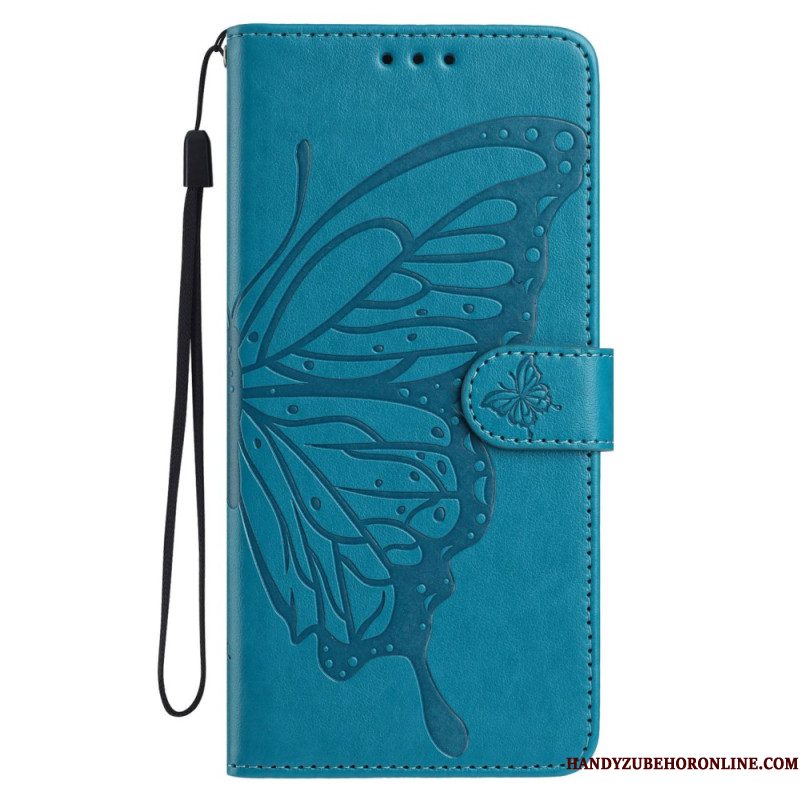 Leren Hoesje Samsung Galaxy A17 4g / 5g Vlinderdesign Bescherming Hoesje