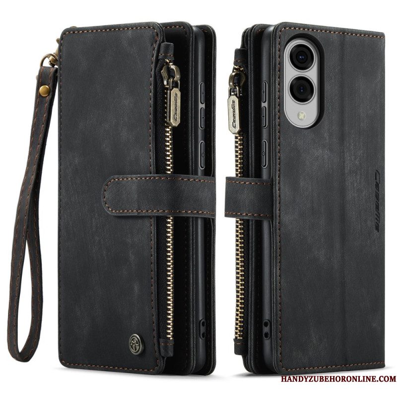 Leren Hoesje Samsung Galaxy S25 5g Edge Caseme Portemonnee