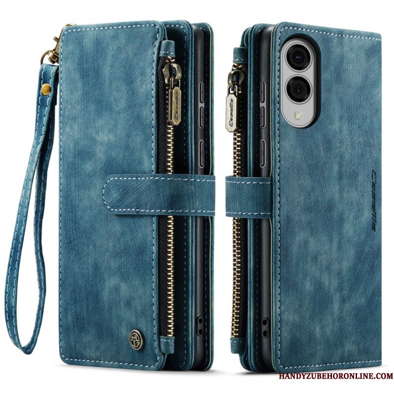 Leren Hoesje Samsung Galaxy S25 5g Edge Caseme Portemonnee