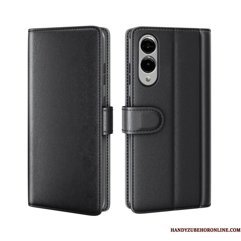 Leren Hoesje Samsung Galaxy S25 5g Edge Echt Leer