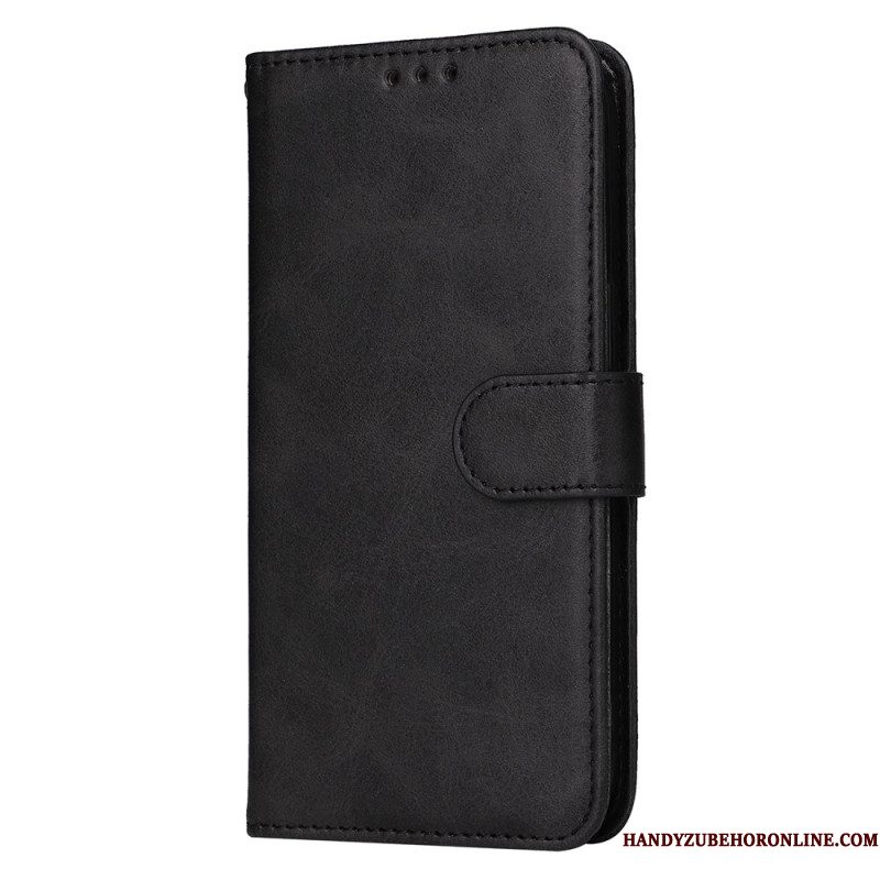 Leren Hoesje Samsung Galaxy S25 5g Edge Kalfsleertextuur Bescherming Hoesje