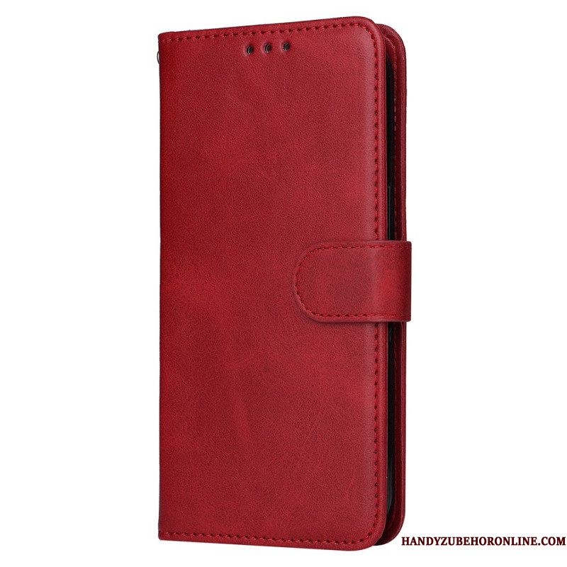 Leren Hoesje Samsung Galaxy S25 5g Edge Kalfsleertextuur Bescherming Hoesje